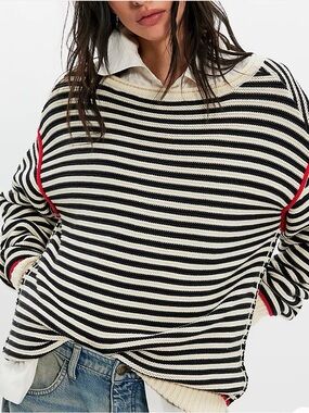 Free People We The Free Asher Pullover Sweater Size S